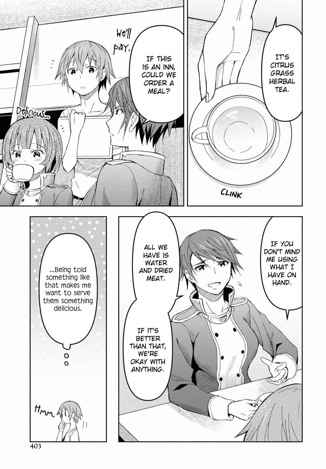 Dungeon Tou de Yadoya wo Yarou! Souzou Mahou wo Moratta Ore no Hosoude Hanjouki Chapter 12 page 25