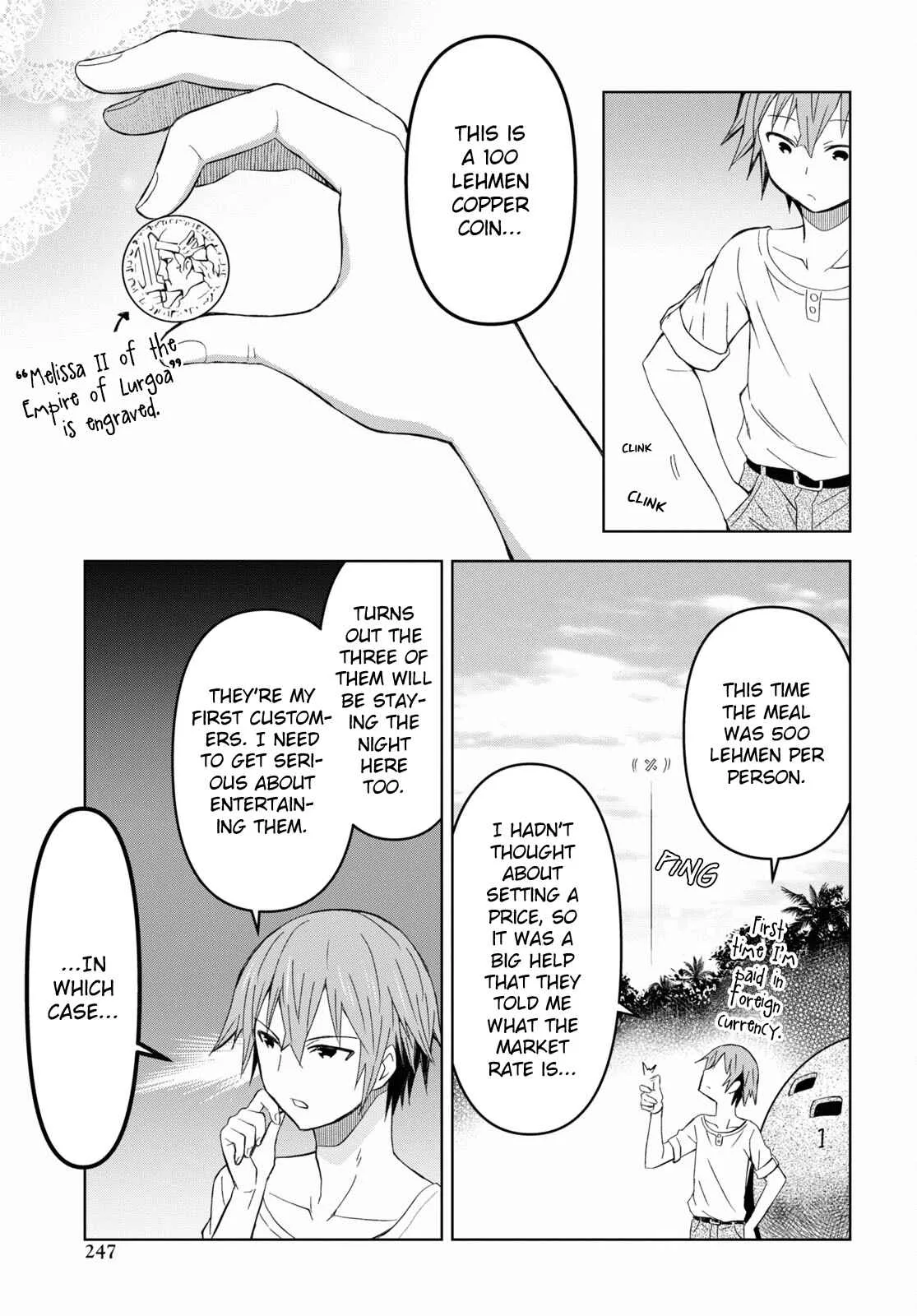 Dungeon Tou de Yadoya wo Yarou! Souzou Mahou wo Moratta Ore no Hosoude Hanjouki Chapter 13 page 12