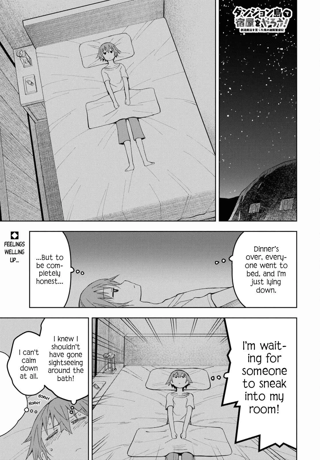 Dungeon Tou de Yadoya wo Yarou! Souzou Mahou wo Moratta Ore no Hosoude Hanjouki Chapter 14 page 1