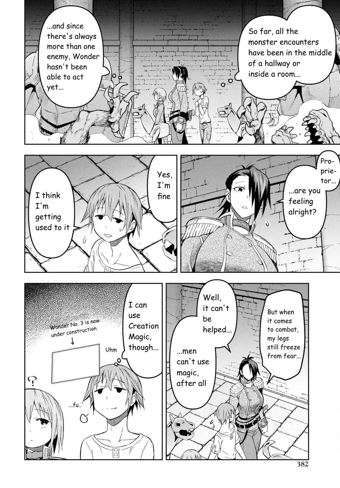 Dungeon Tou de Yadoya wo Yarou! Souzou Mahou wo Moratta Ore no Hosoude Hanjouki Chapter 21 page 16