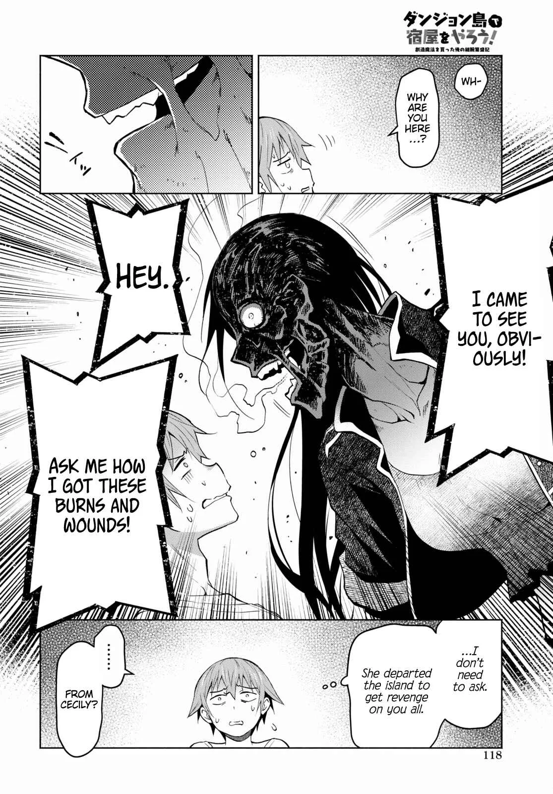 Dungeon Tou de Yadoya wo Yarou! Souzou Mahou wo Moratta Ore no Hosoude Hanjouki Chapter 32 page 12
