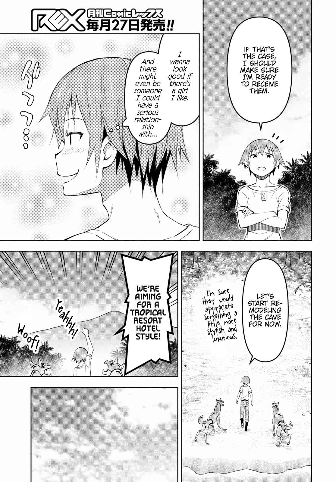 Dungeon Tou de Yadoya wo Yarou! Souzou Mahou wo Moratta Ore no Hosoude Hanjouki Chapter 32 page 3