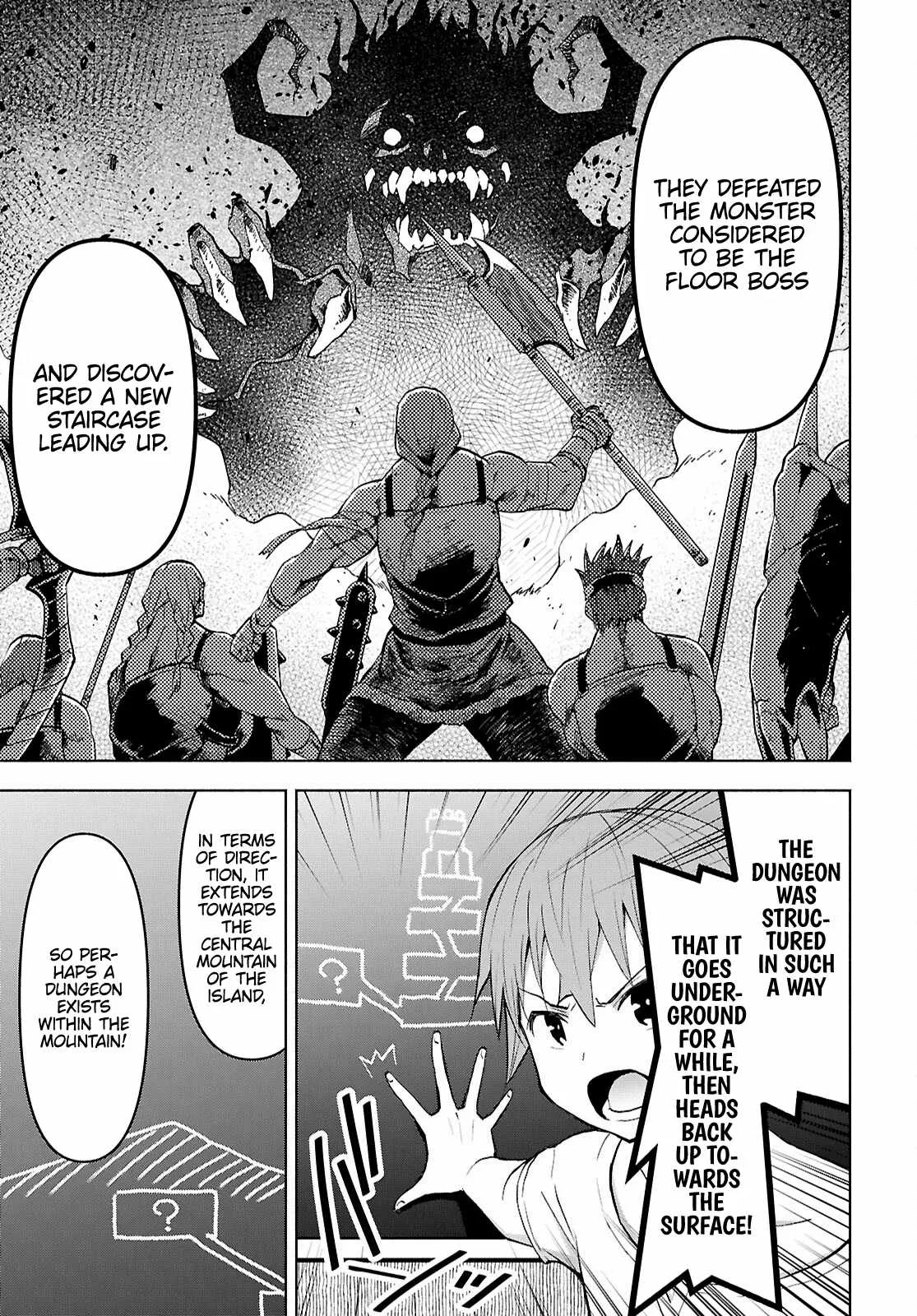 Dungeon Tou de Yadoya wo Yarou! Souzou Mahou wo Moratta Ore no Hosoude Hanjouki Chapter 46 page 21