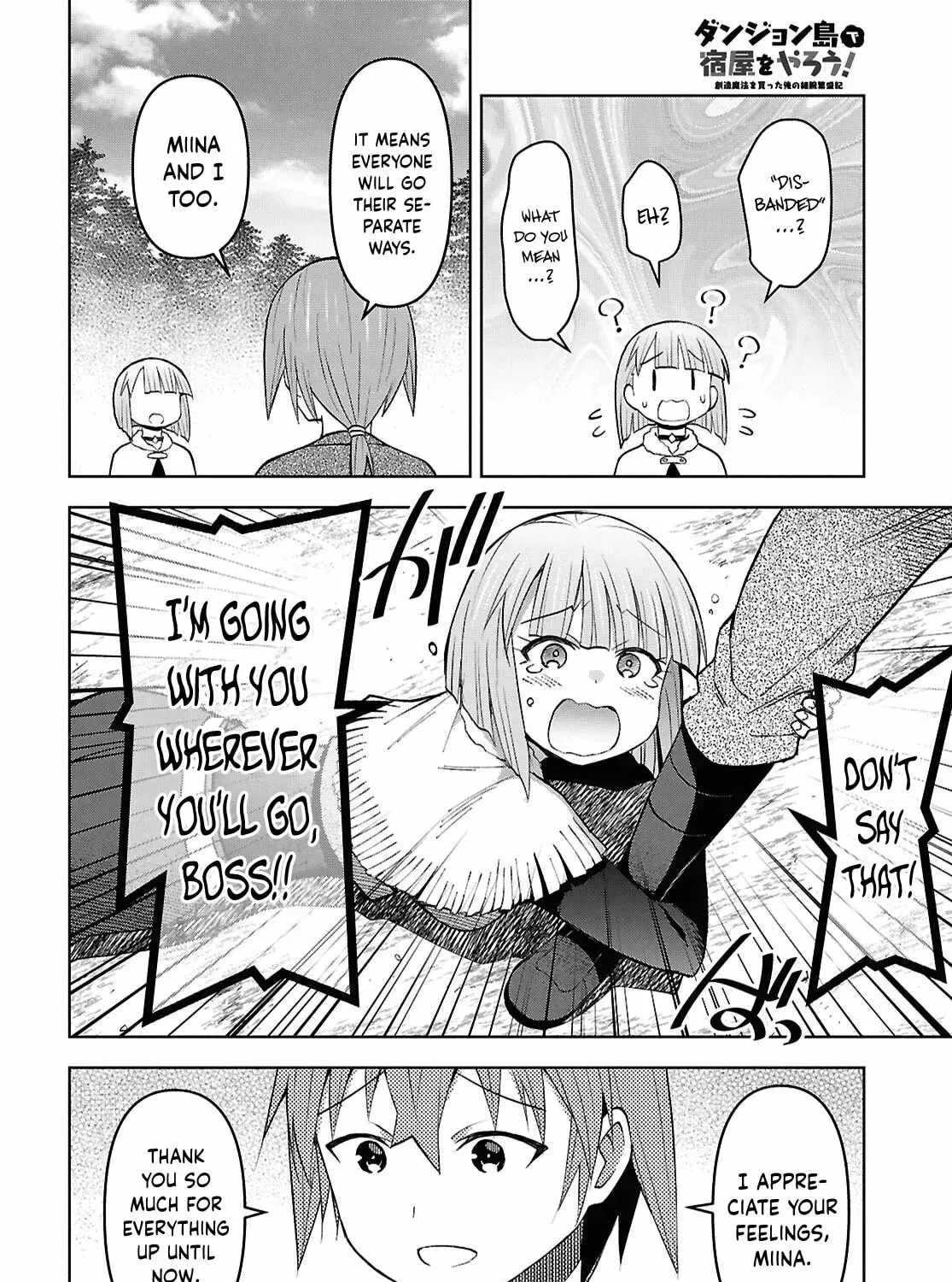 Dungeon Tou de Yadoya wo Yarou! Souzou Mahou wo Moratta Ore no Hosoude Hanjouki Chapter 60 page 45