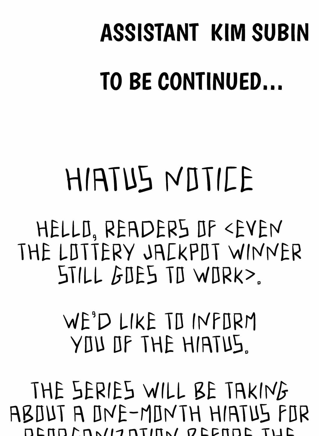 Even the Lottery Jackpot Winner Still Goes to Work Chapter 90 page 287