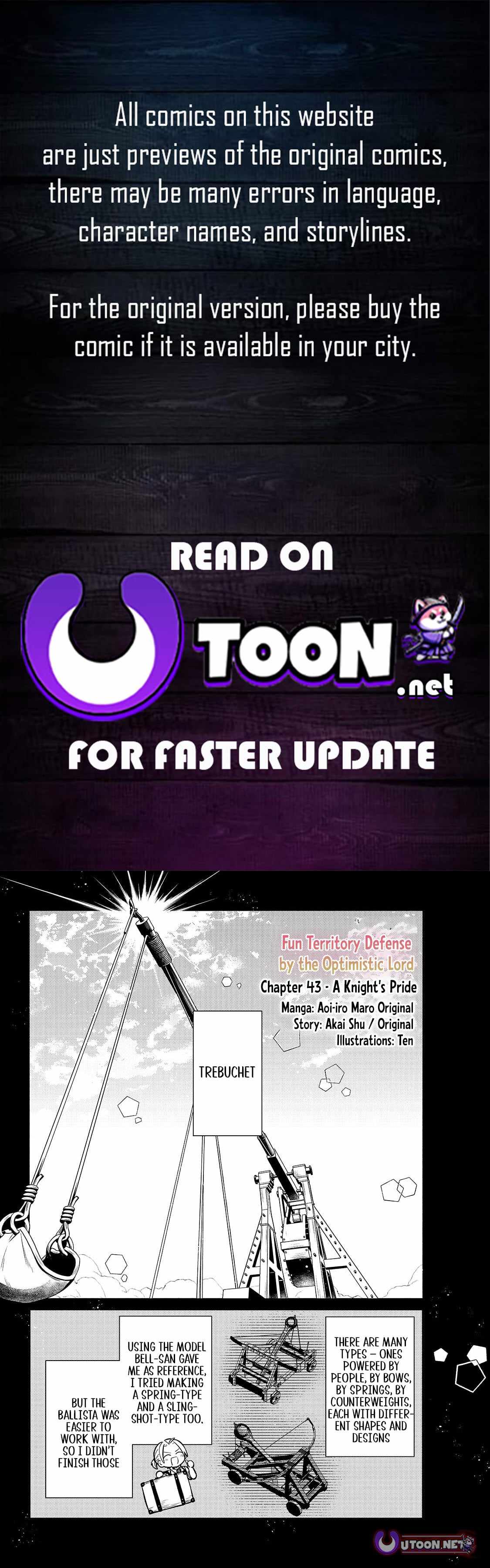Fun Territory Defense by the Optimistic Lord Chapter 43.1 page 1