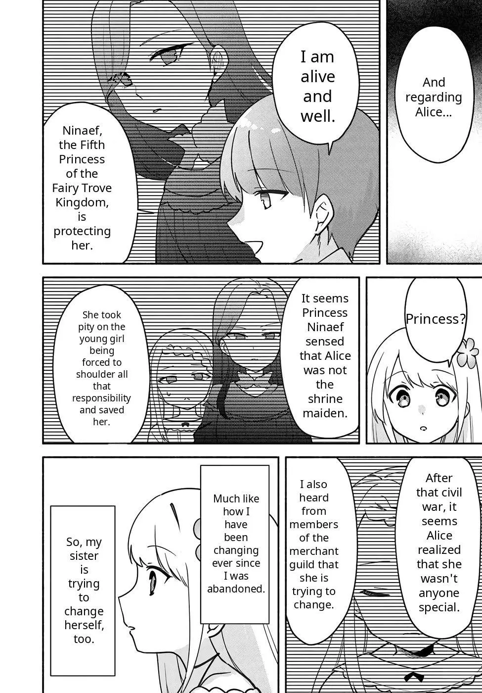 Futago no ane ga miko toshite hikitorarete, watashi wa suterareta kedo tabun watashi ga miko de aru Chapter 33 page 28