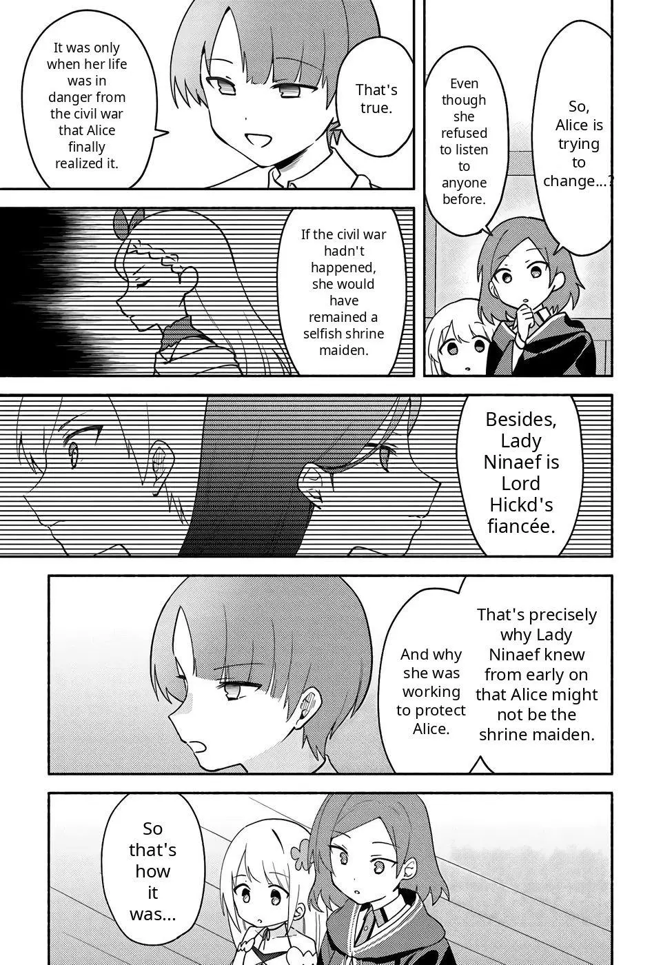 Futago no ane ga miko toshite hikitorarete, watashi wa suterareta kedo tabun watashi ga miko de aru Chapter 33 page 29