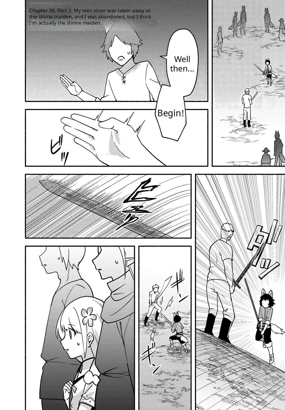 Futago no ane ga miko toshite hikitorarete, watashi wa suterareta kedo tabun watashi ga miko de aru Chapter 36 page 18