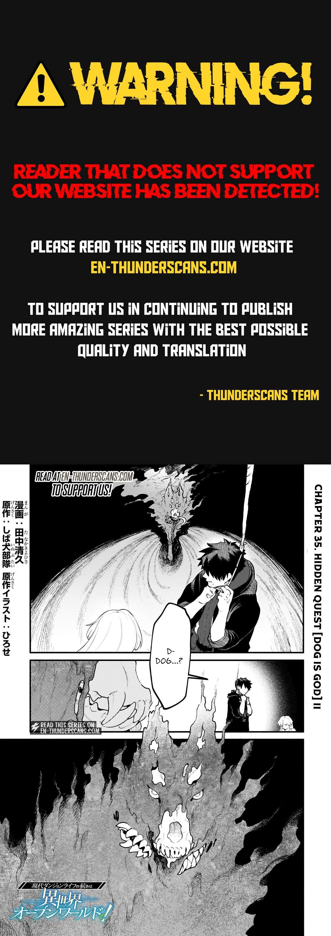 Gendai Dungeon Life no Tsuzuki wa Isekai Open World de! Chapter 35.1 page 1