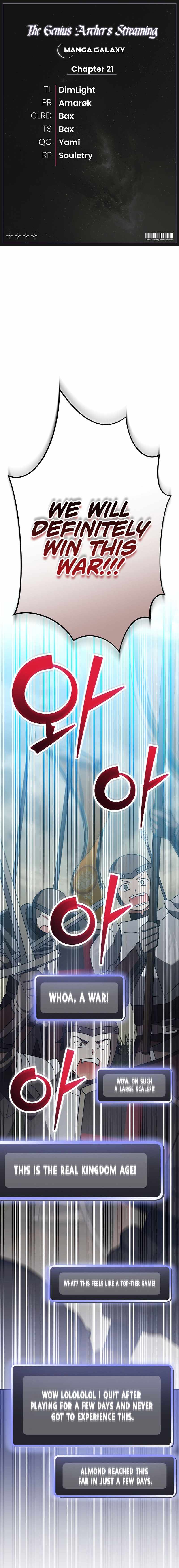 Genius Archer’s Streaming Chapter 21 page 1