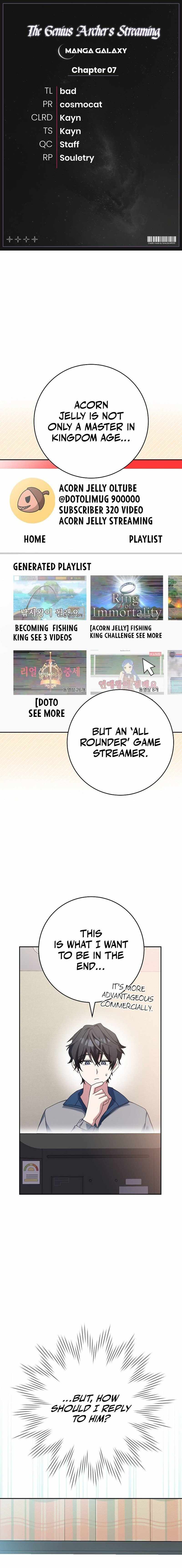 Genius Archer’s Streaming Chapter 7 page 1