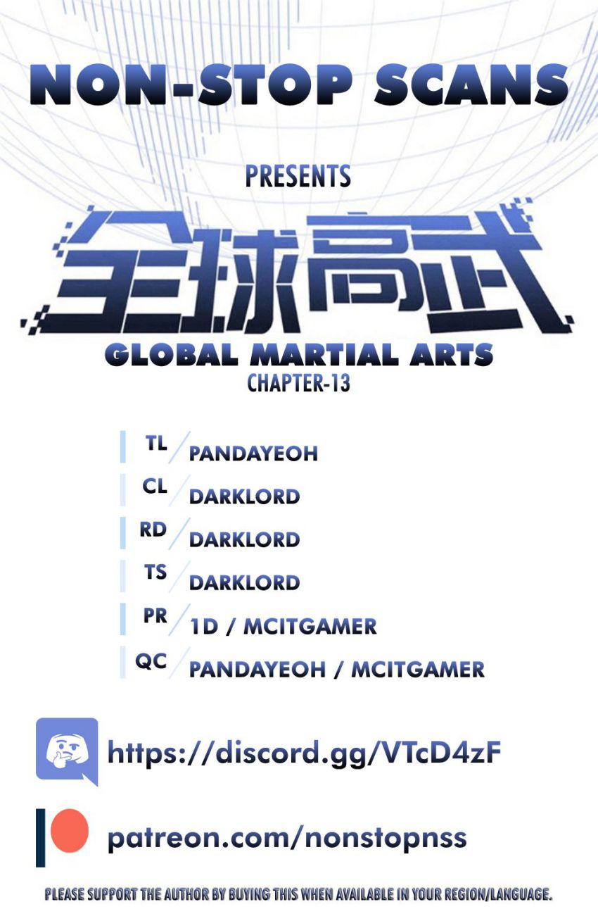 Global Martial Arts Chapter 13 page 1