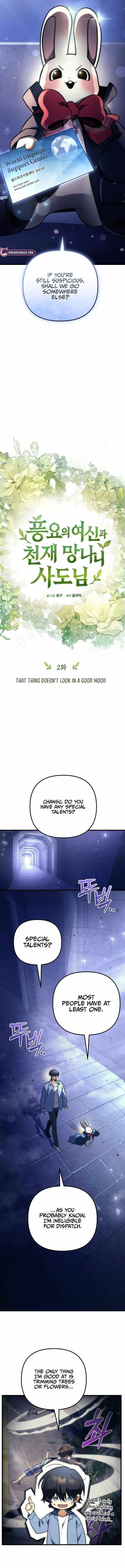 Goddess of Abundance and the Genius Rogue Apostle Chapter 2 page 2