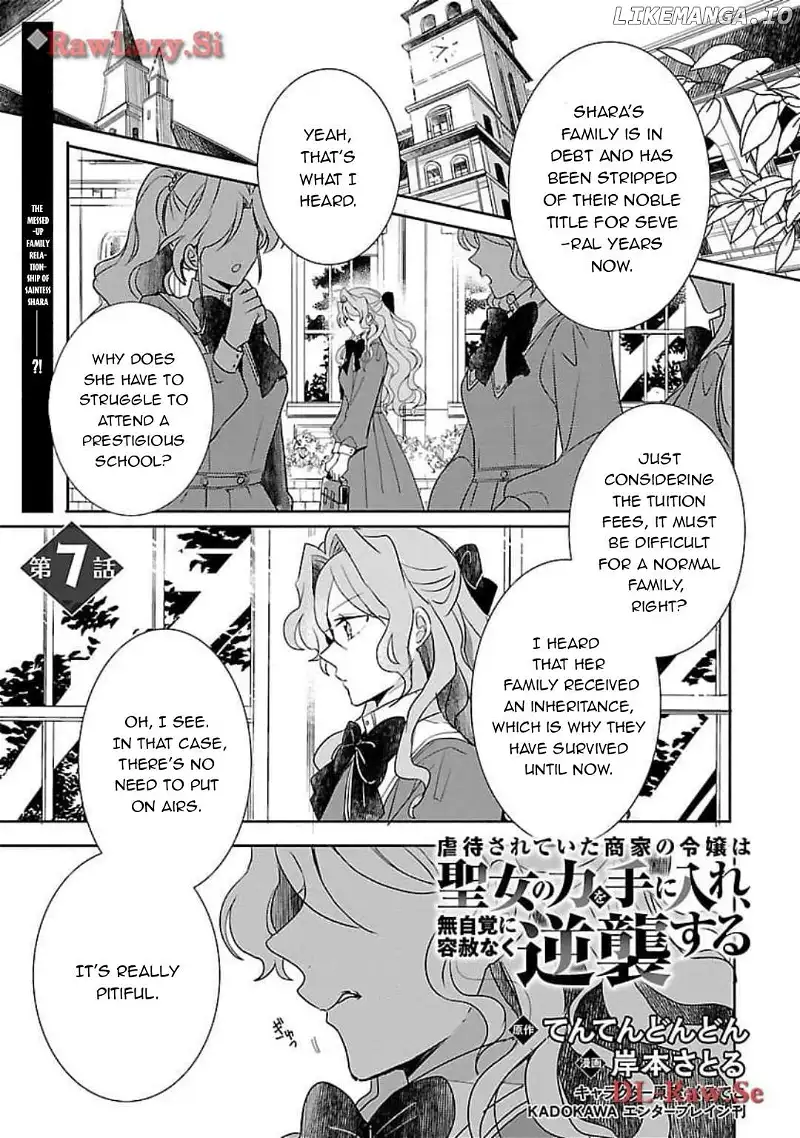 Gyakutaisarete Ita Shouka no Reijou wa Seijo no Chikara wo Te ni Ire, Mujikaku ni Youshanaku Gyakushuu suru Chapter 7 page 4
