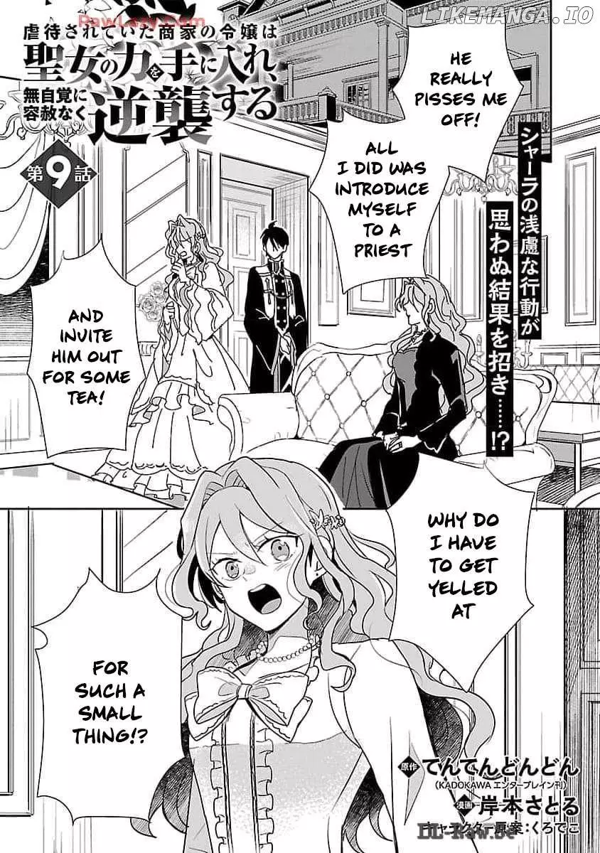 Gyakutaisarete Ita Shouka no Reijou wa Seijo no Chikara wo Te ni Ire, Mujikaku ni Youshanaku Gyakushuu suru Chapter 9 page 3