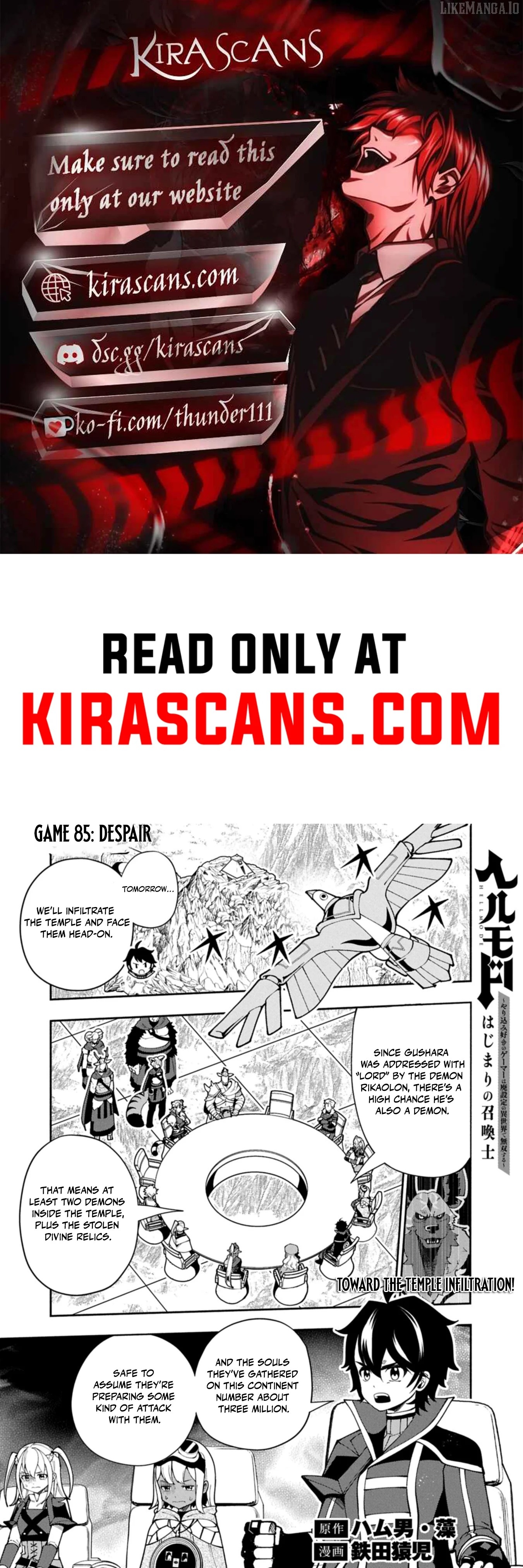 Hellmode ~Gamer Who Likes to Speedrun Becomes Peerless in a Parallel World with Obsolete Setting~ Chapter 85.1 page 1