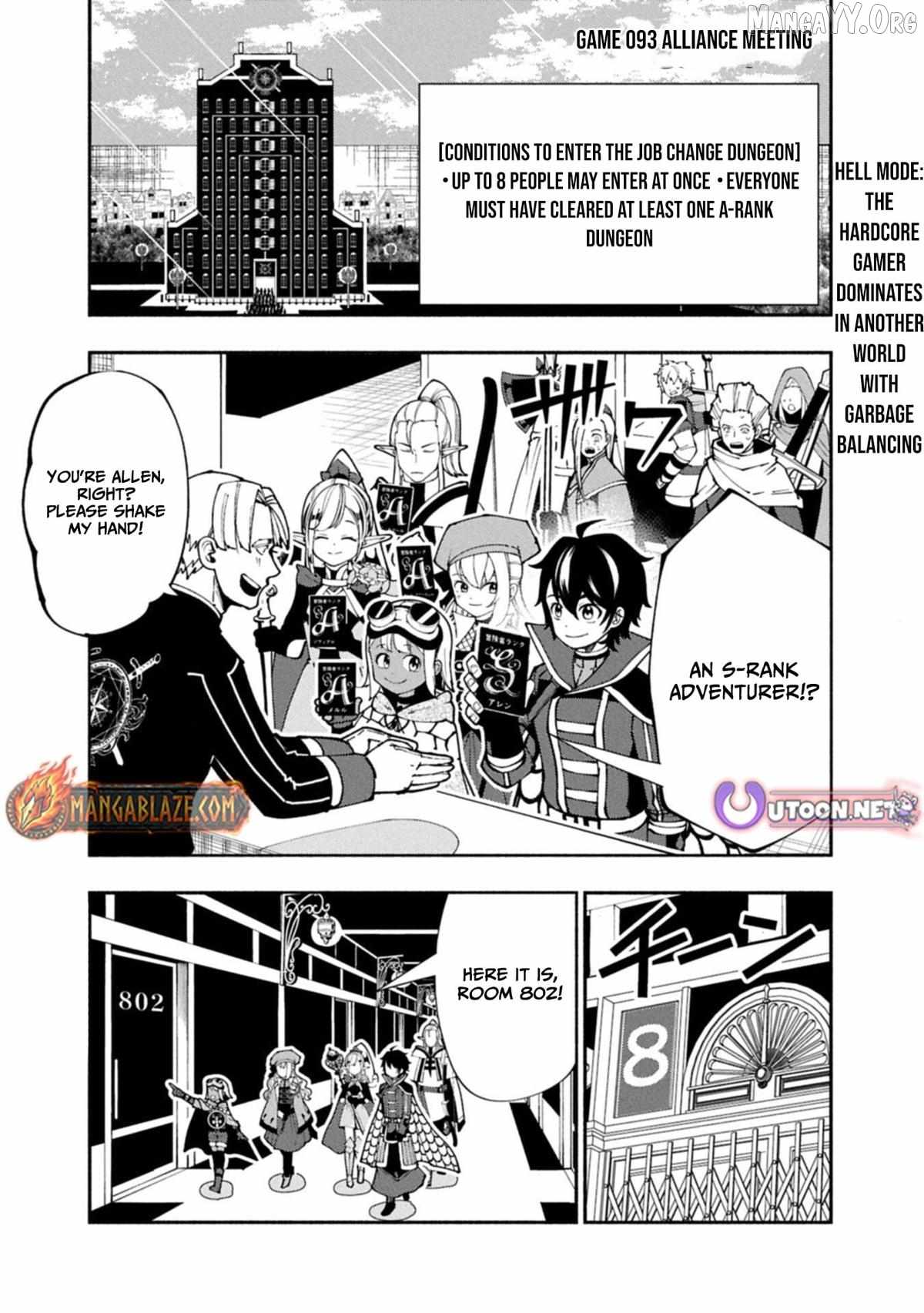 Hellmode ~Gamer Who Likes to Speedrun Becomes Peerless in a Parallel World with Obsolete Setting~ Chapter 93.1 page 1