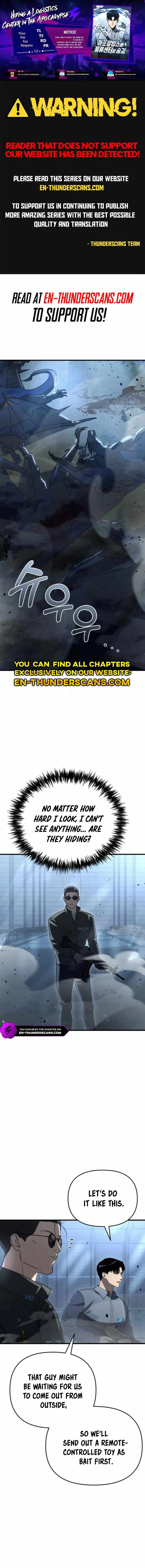 Hiding a Logistics Center in The Apocalypse Chapter 12 page 1