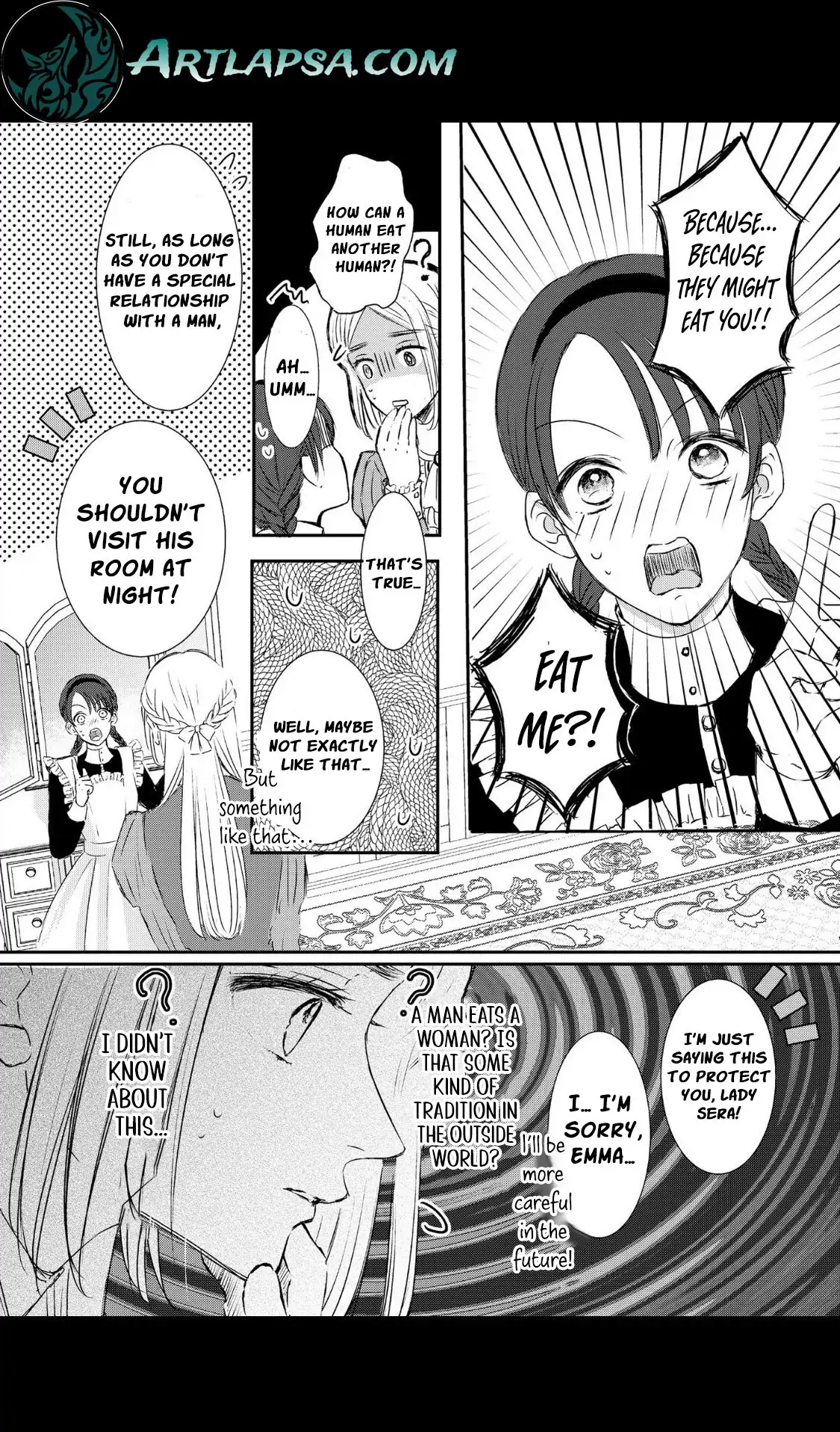 ‏hiding your eyes is such a shame you are incredibly beautiful Chapter 2 page 17