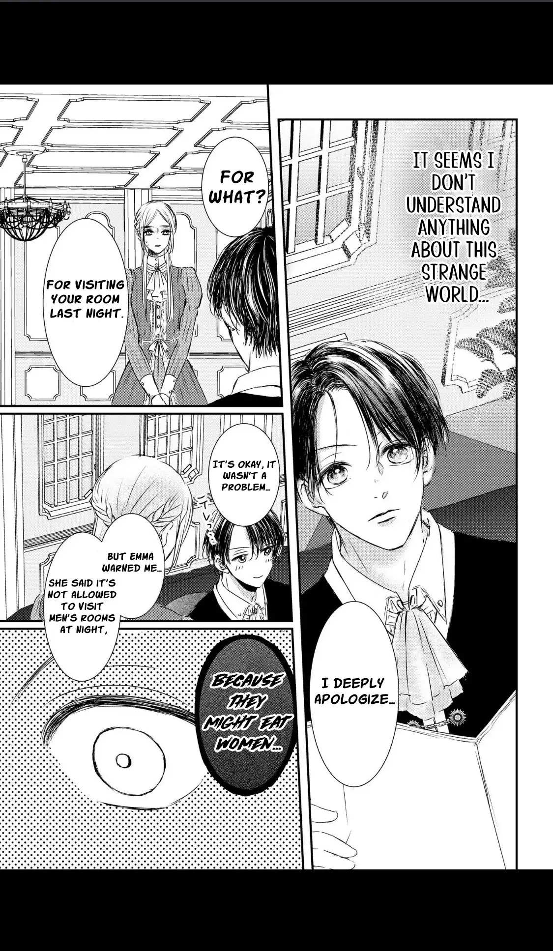 ‏hiding your eyes is such a shame you are incredibly beautiful Chapter 2 page 18