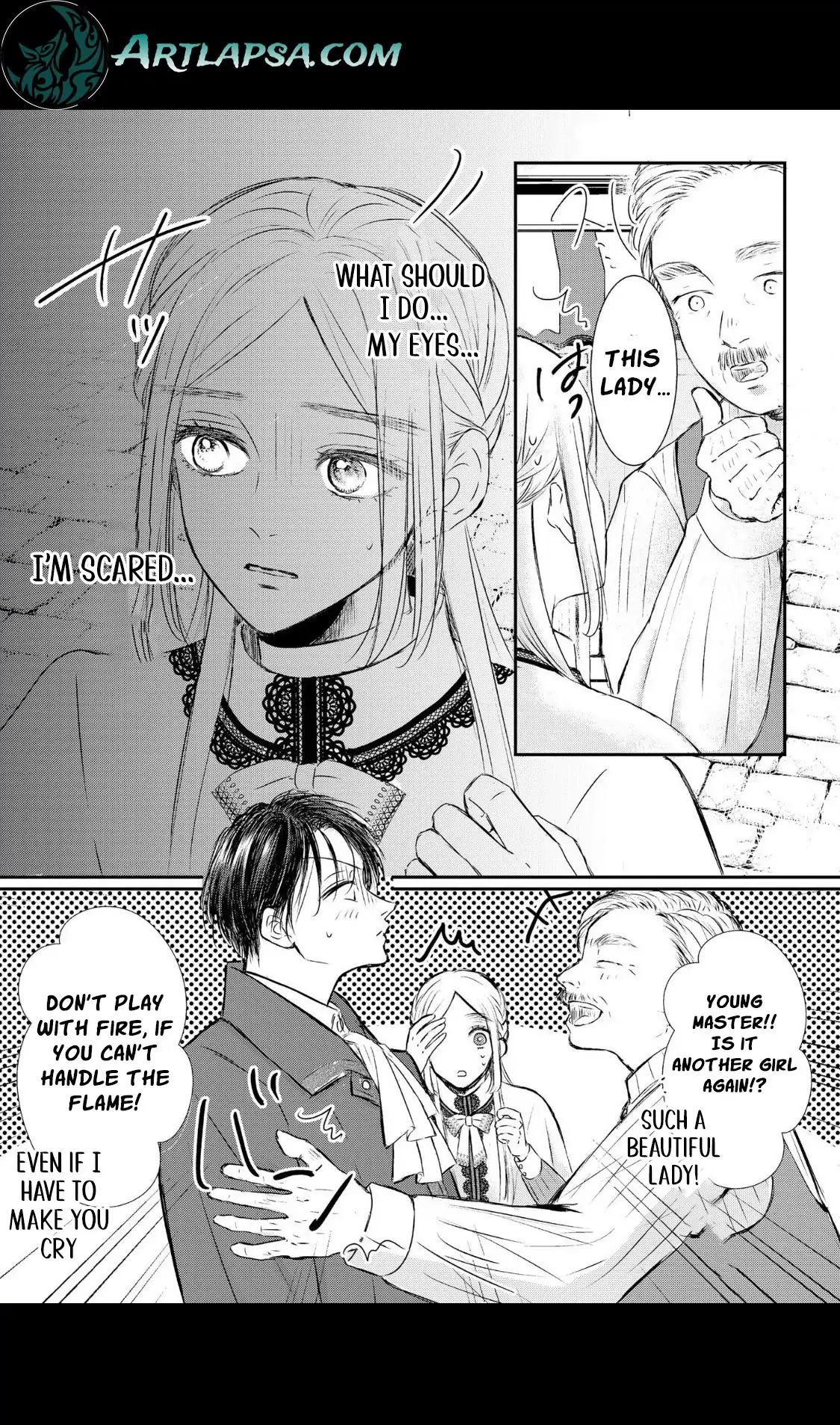 ‏hiding your eyes is such a shame you are incredibly beautiful Chapter 3 page 7