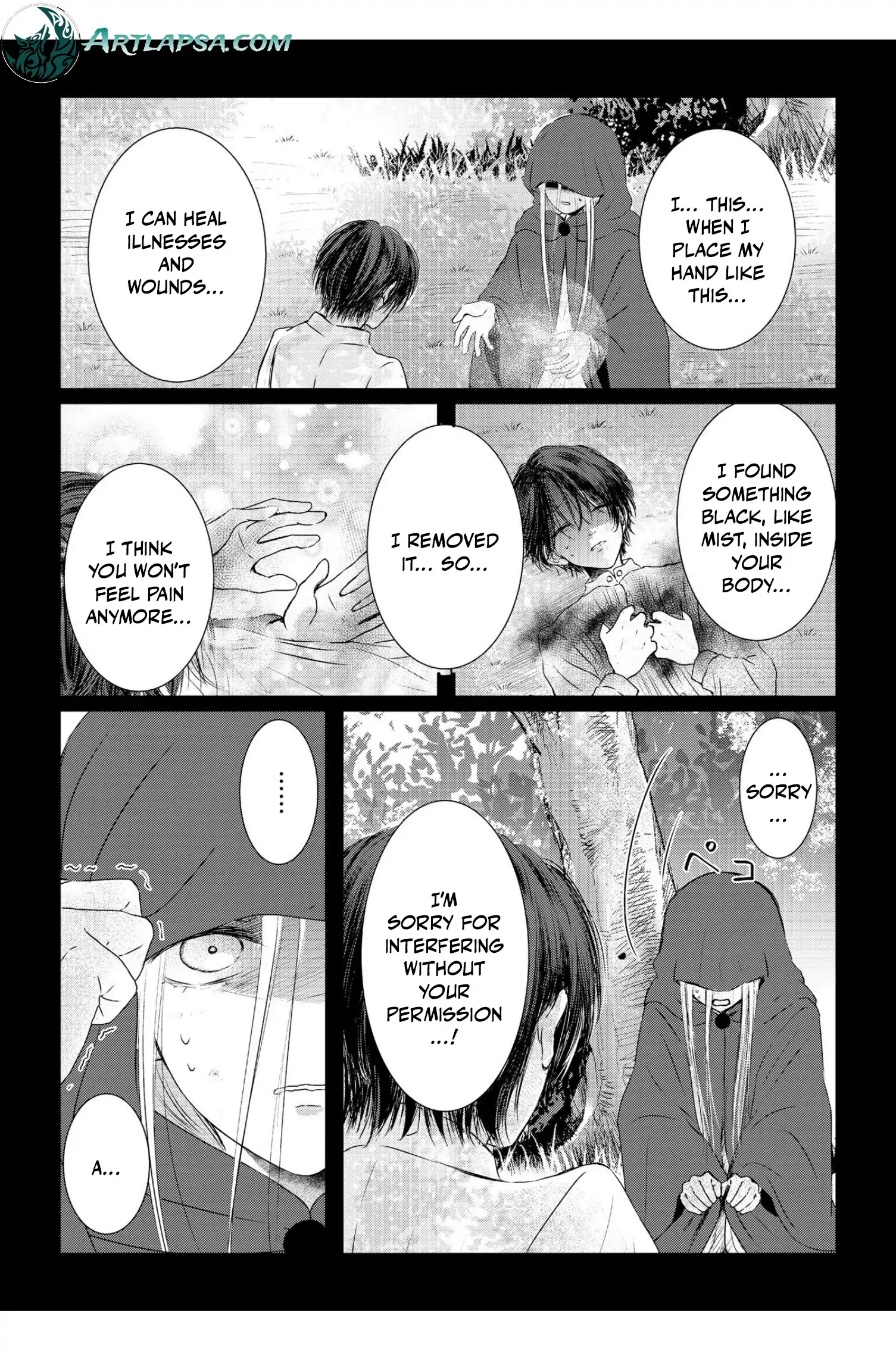 ‏hiding your eyes is such a shame you are incredibly beautiful Chapter 8 page 9