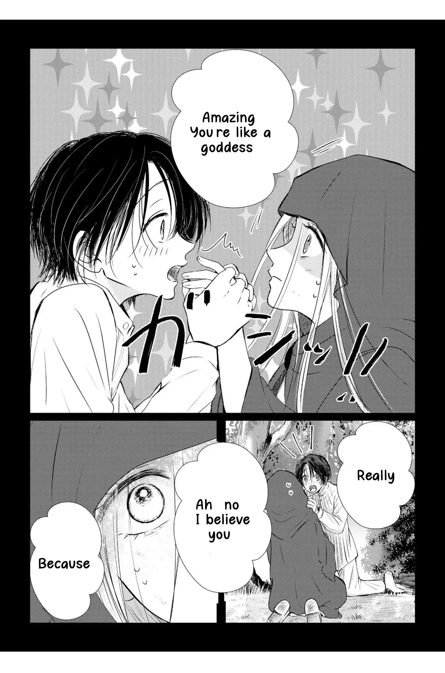 ‏hiding your eyes is such a shame you are incredibly beautiful Chapter 8 page 10