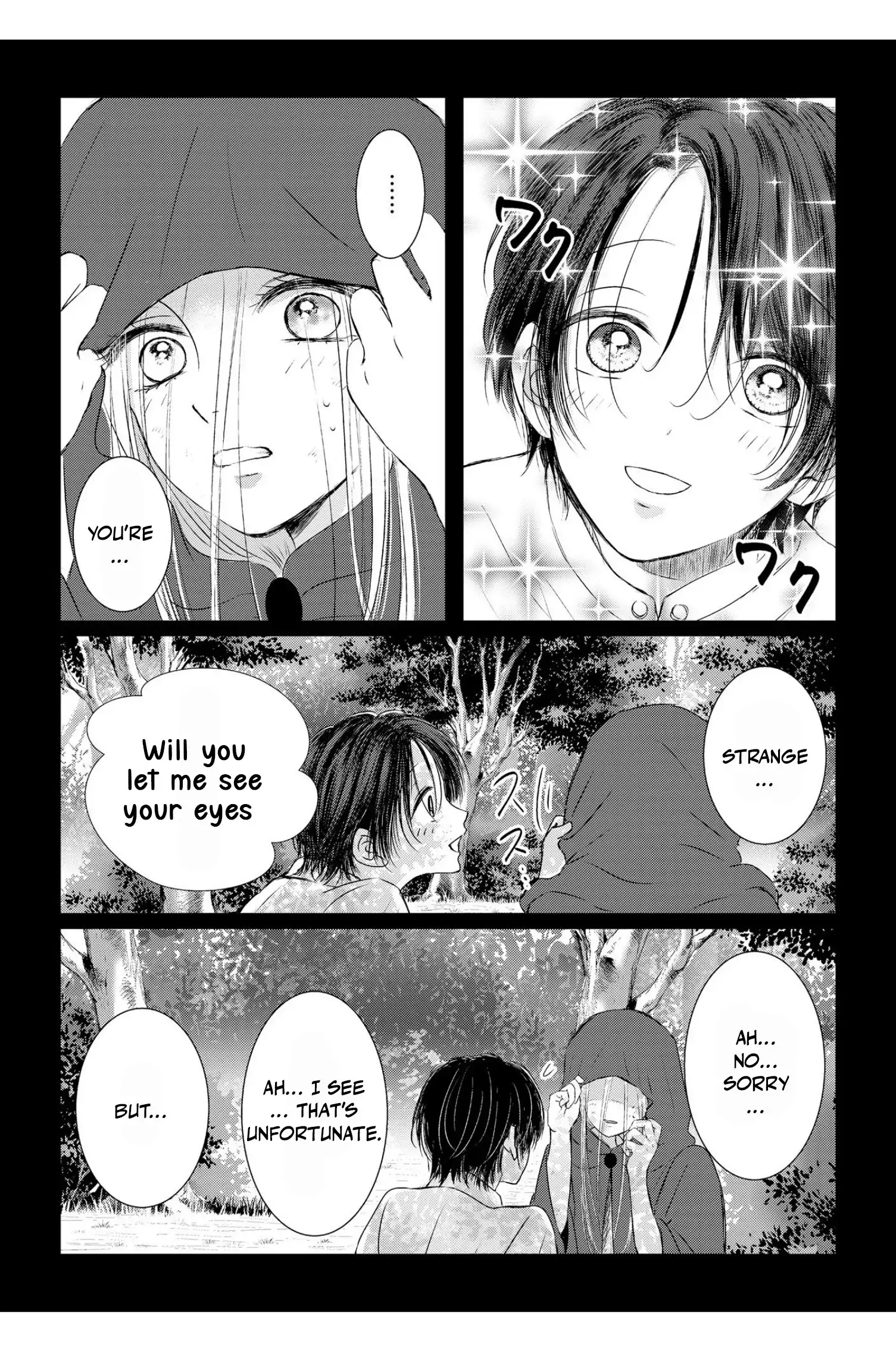 ‏hiding your eyes is such a shame you are incredibly beautiful Chapter 8 page 18