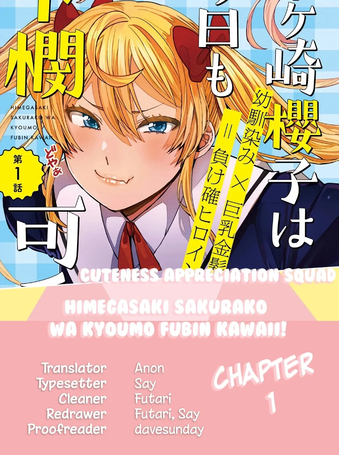 Himegasaki Sakurako wa Kyoumo Fubin Kawaii! Chapter 1 page 1