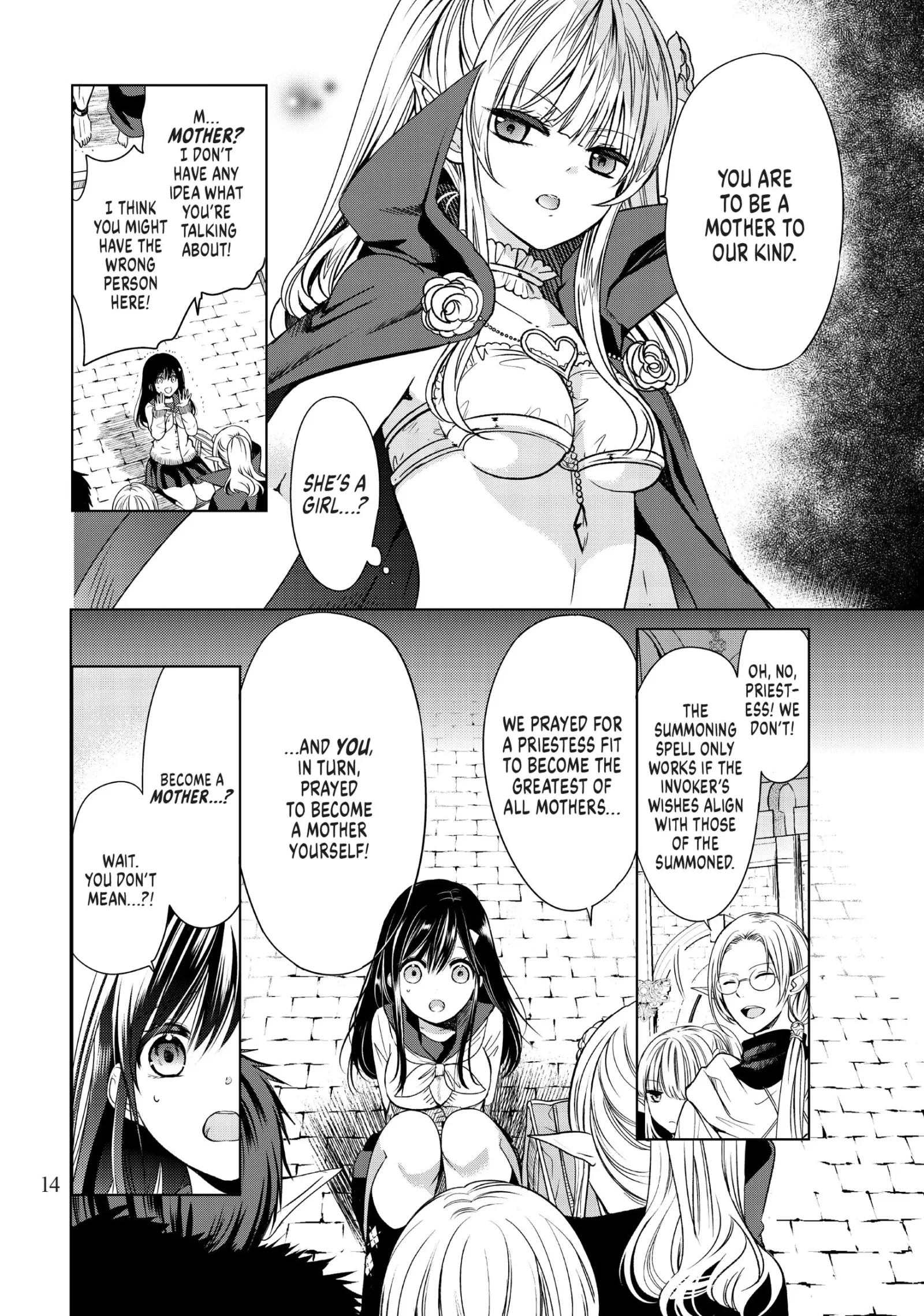 I Became the Mother of the Strongest Demon Lord's 10 Children in Another World. Chapter 1 page 14