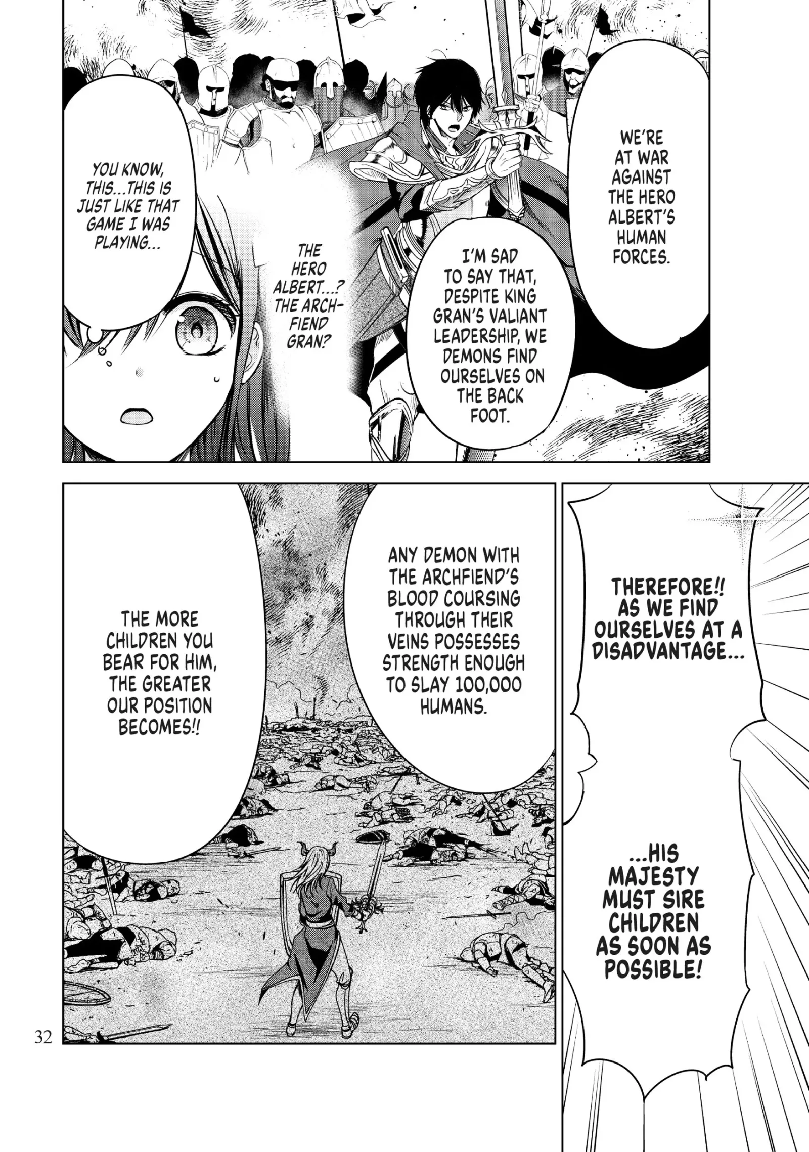 I Became the Mother of the Strongest Demon Lord's 10 Children in Another World. Chapter 1 page 32