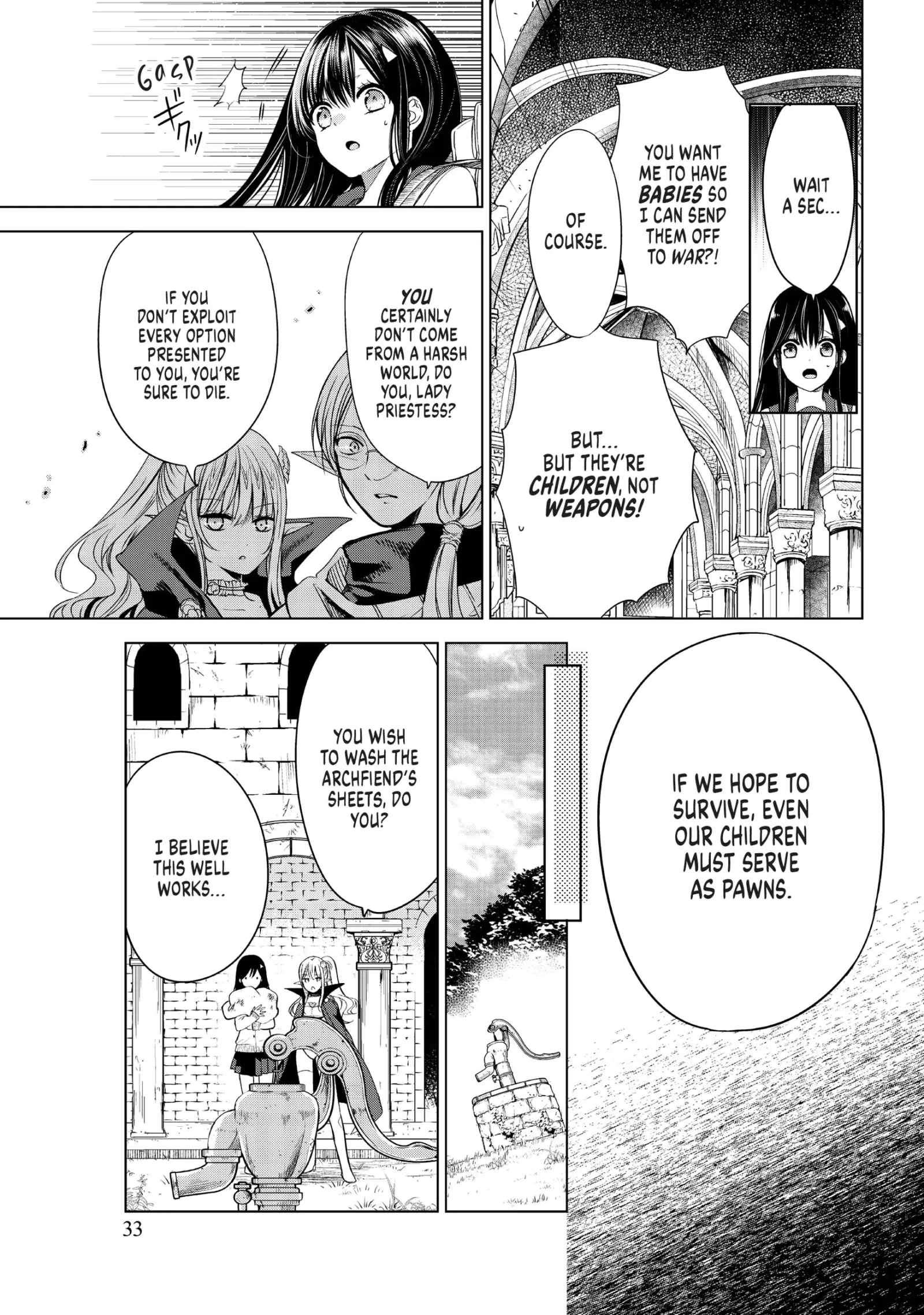 I Became the Mother of the Strongest Demon Lord's 10 Children in Another World. Chapter 1 page 33