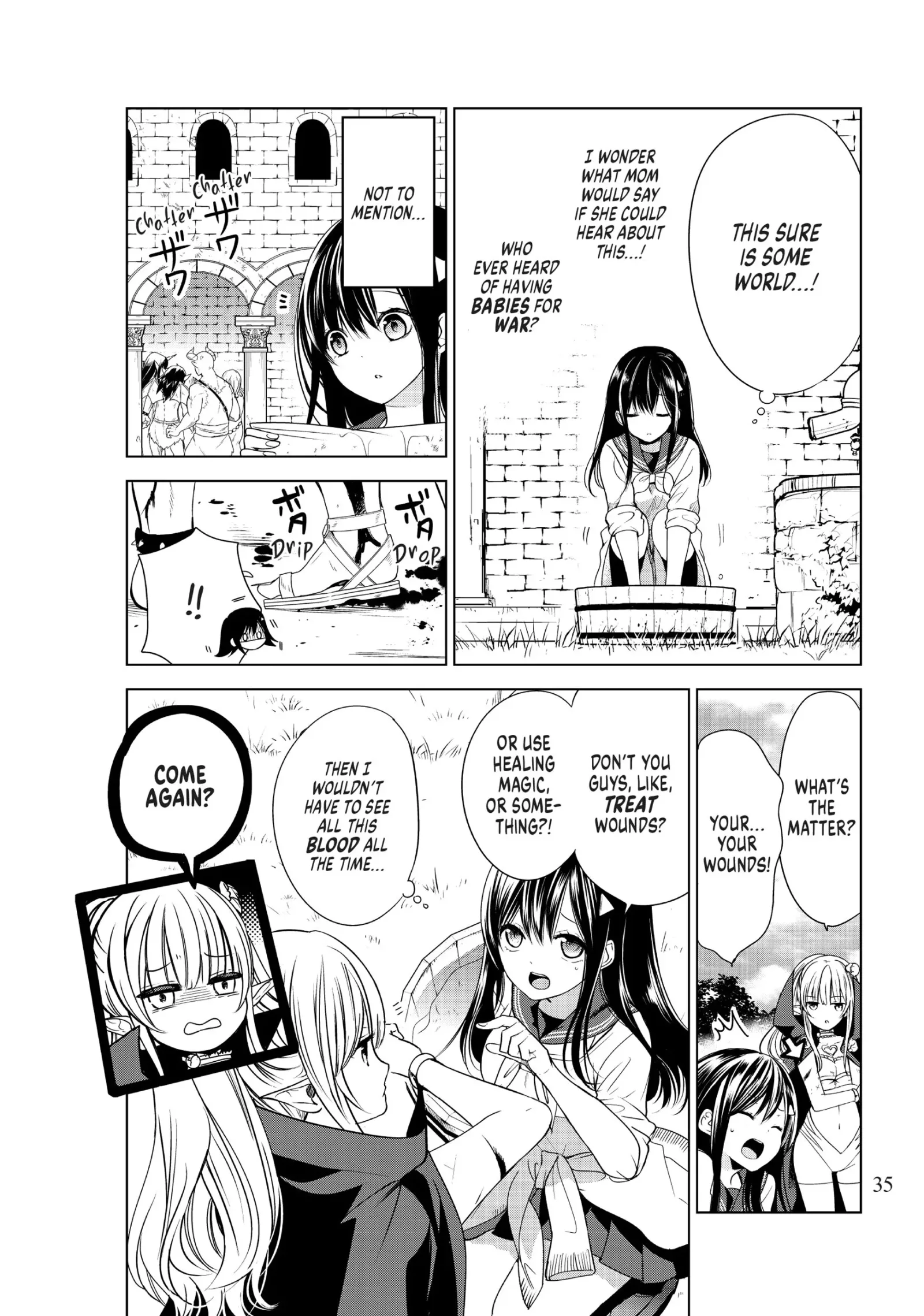I Became the Mother of the Strongest Demon Lord's 10 Children in Another World. Chapter 1 page 35
