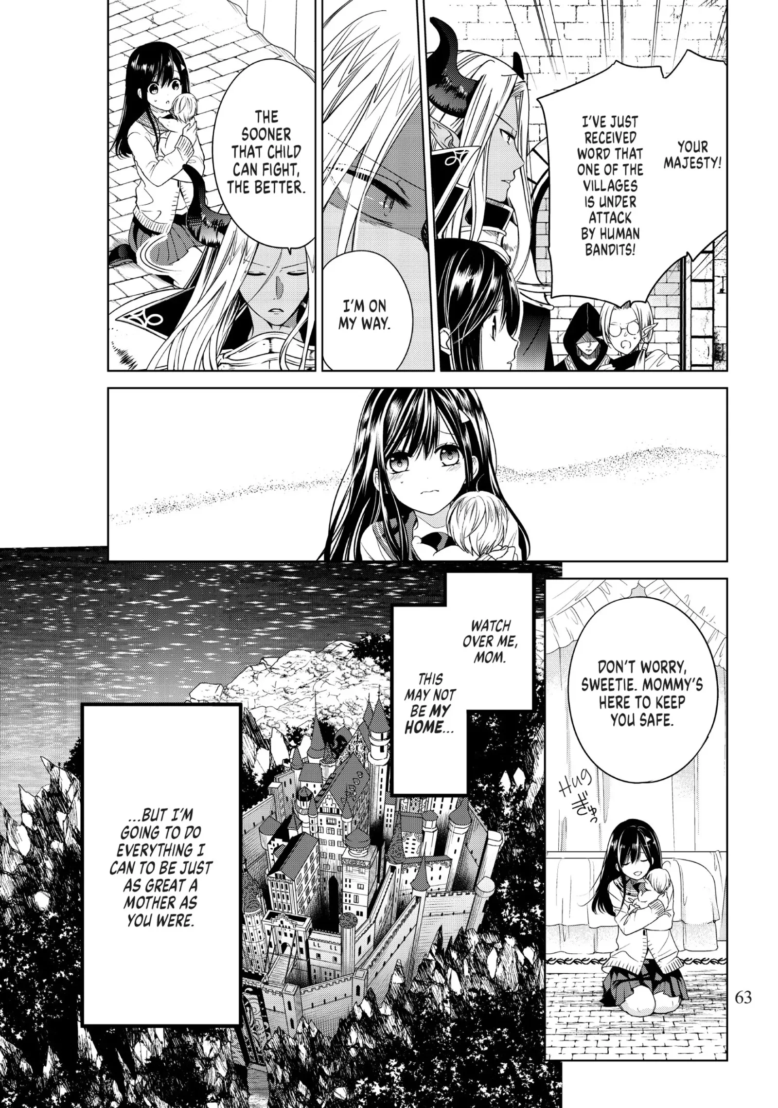 I Became the Mother of the Strongest Demon Lord's 10 Children in Another World. Chapter 1 page 63