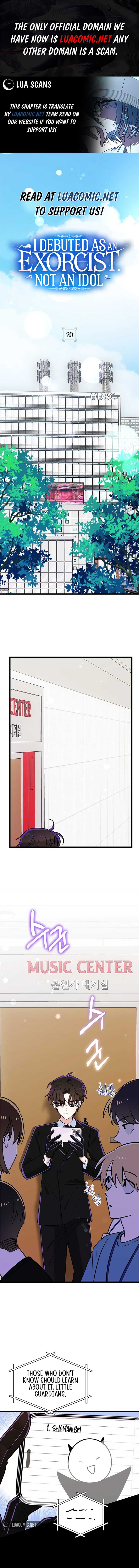 I Debuted as an Exorcist, Not an Idol Chapter 20 page 1