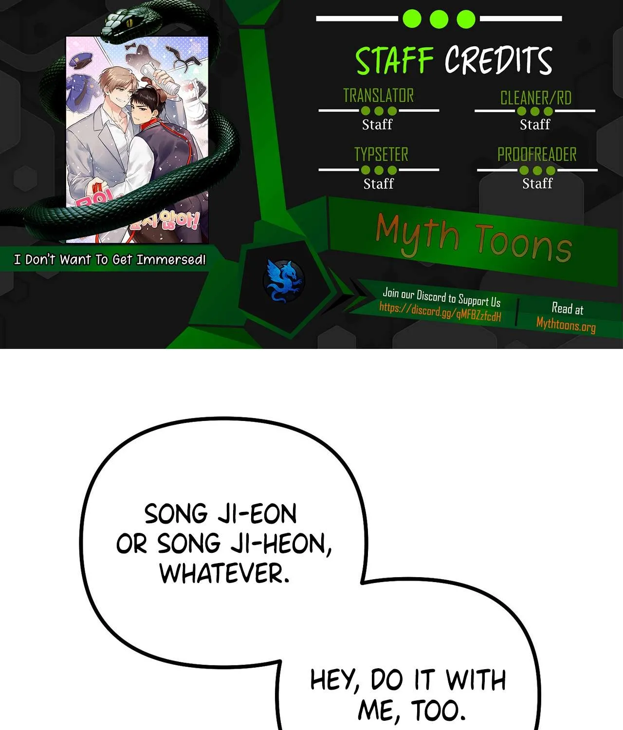 I Don't Want To Get Immersed! Chapter 4 page 1