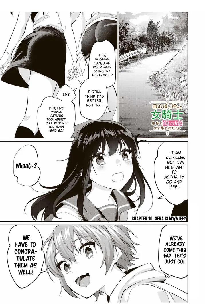 I Found a Female Knight in a Rice Field, in the Countryside They Think She’s My Wife Chapter 10 page 1