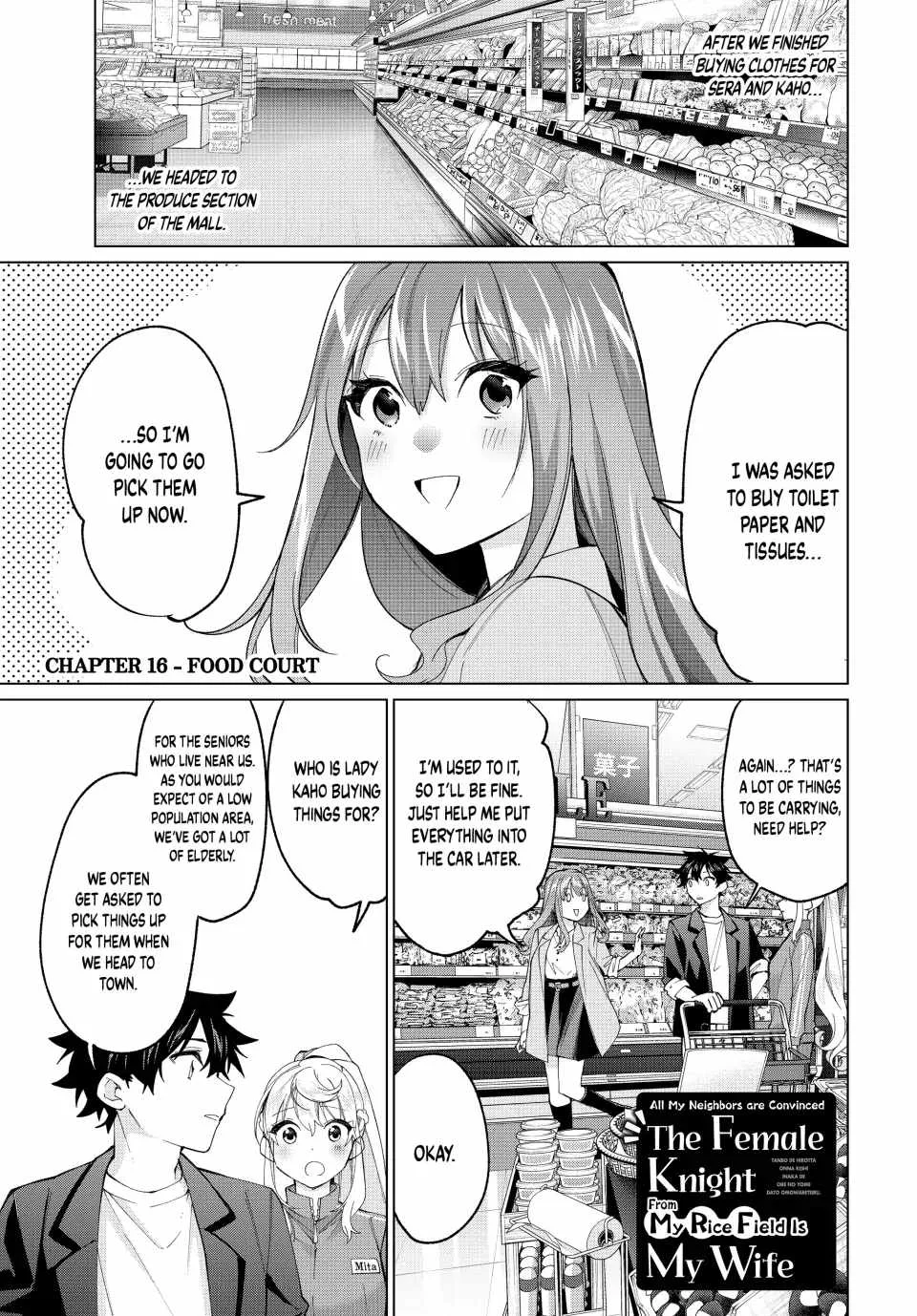 I Found a Female Knight in a Rice Field, in the Countryside They Think She’s My Wife Chapter 16 page 1
