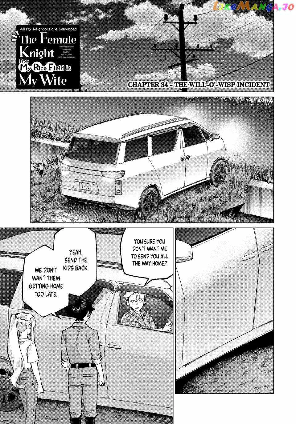 I Found a Female Knight in a Rice Field, in the Countryside They Think She’s My Wife Chapter 34 page 1