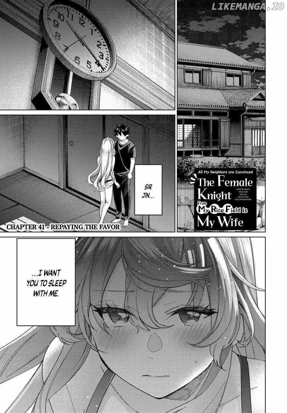 I Found a Female Knight in a Rice Field, in the Countryside They Think She’s My Wife Chapter 41 page 1