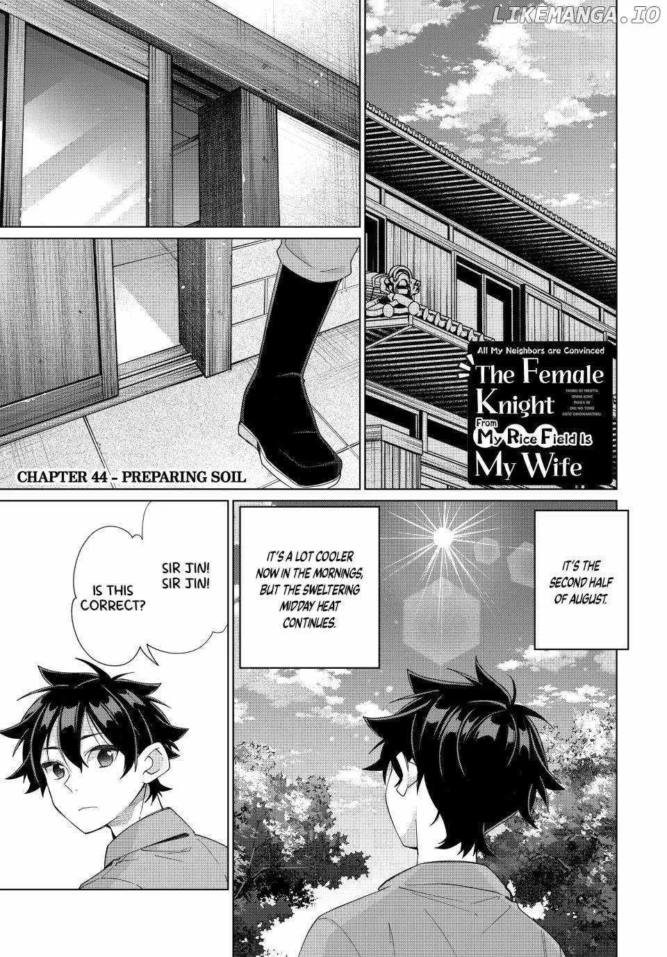 I Found a Female Knight in a Rice Field, in the Countryside They Think She’s My Wife Chapter 44 page 1