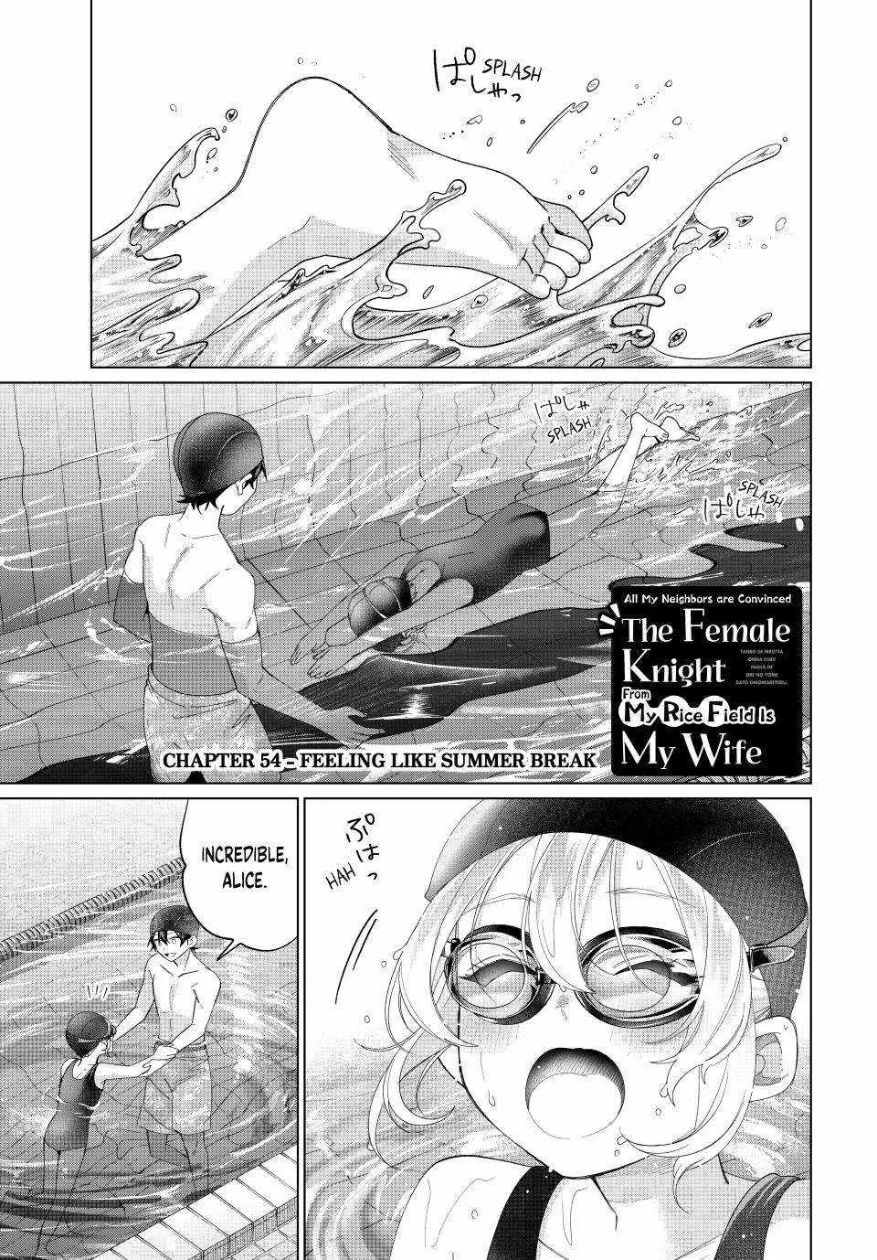 I Found a Female Knight in a Rice Field, in the Countryside They Think She’s My Wife Chapter 54 page 1