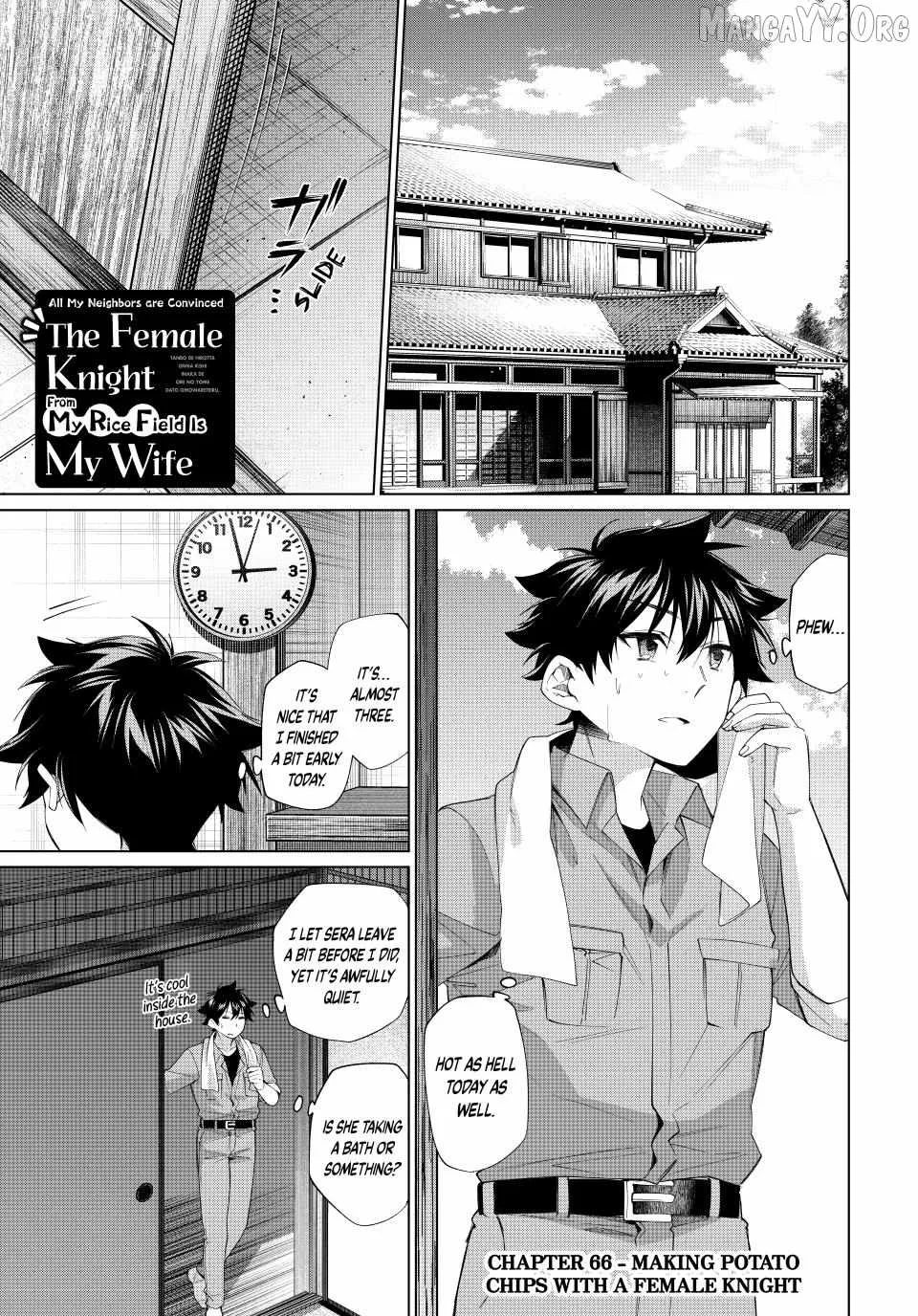 I Found a Female Knight in a Rice Field, in the Countryside They Think She’s My Wife Chapter 66 page 1