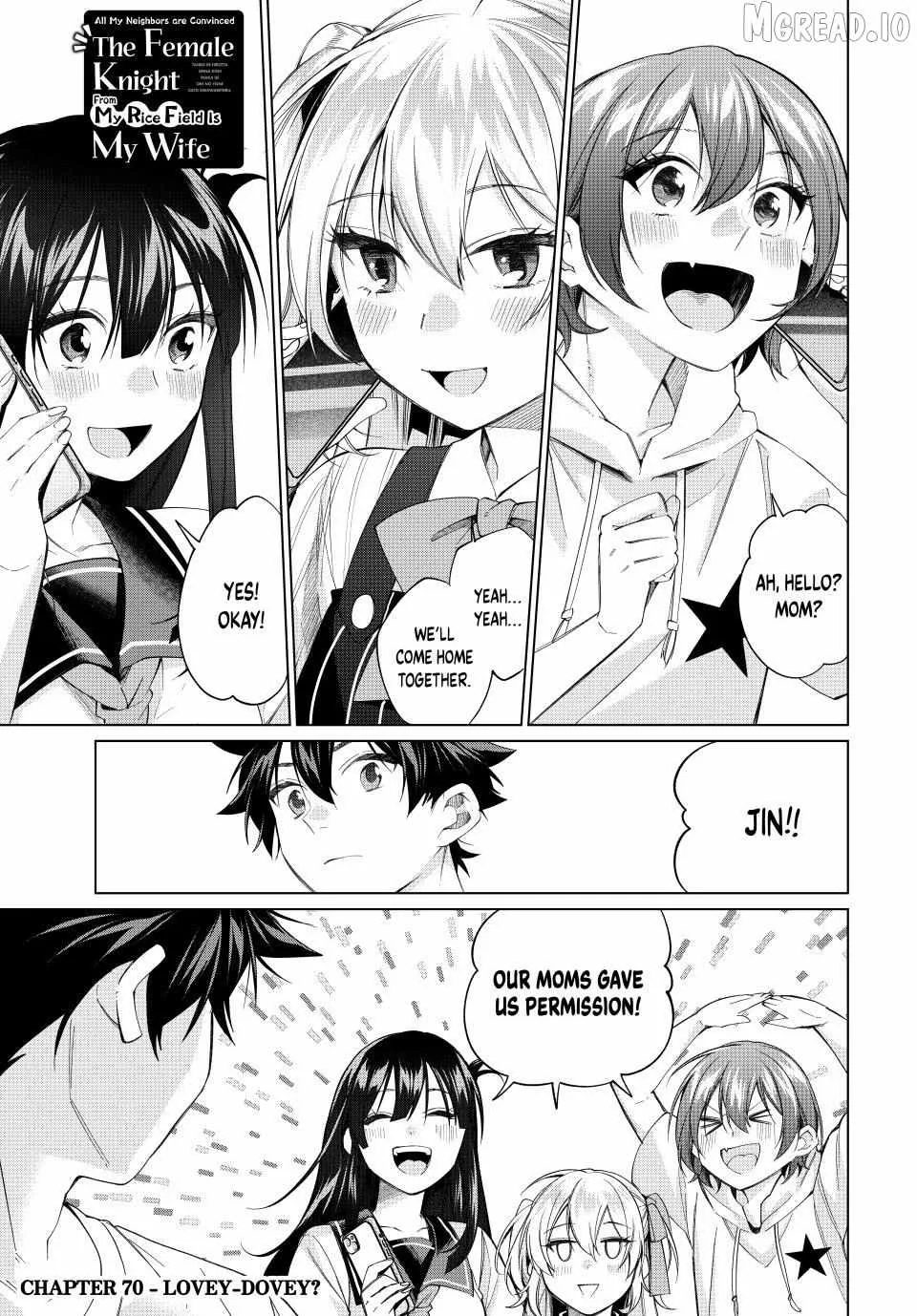 I Found a Female Knight in a Rice Field, in the Countryside They Think She’s My Wife Chapter 70 page 1