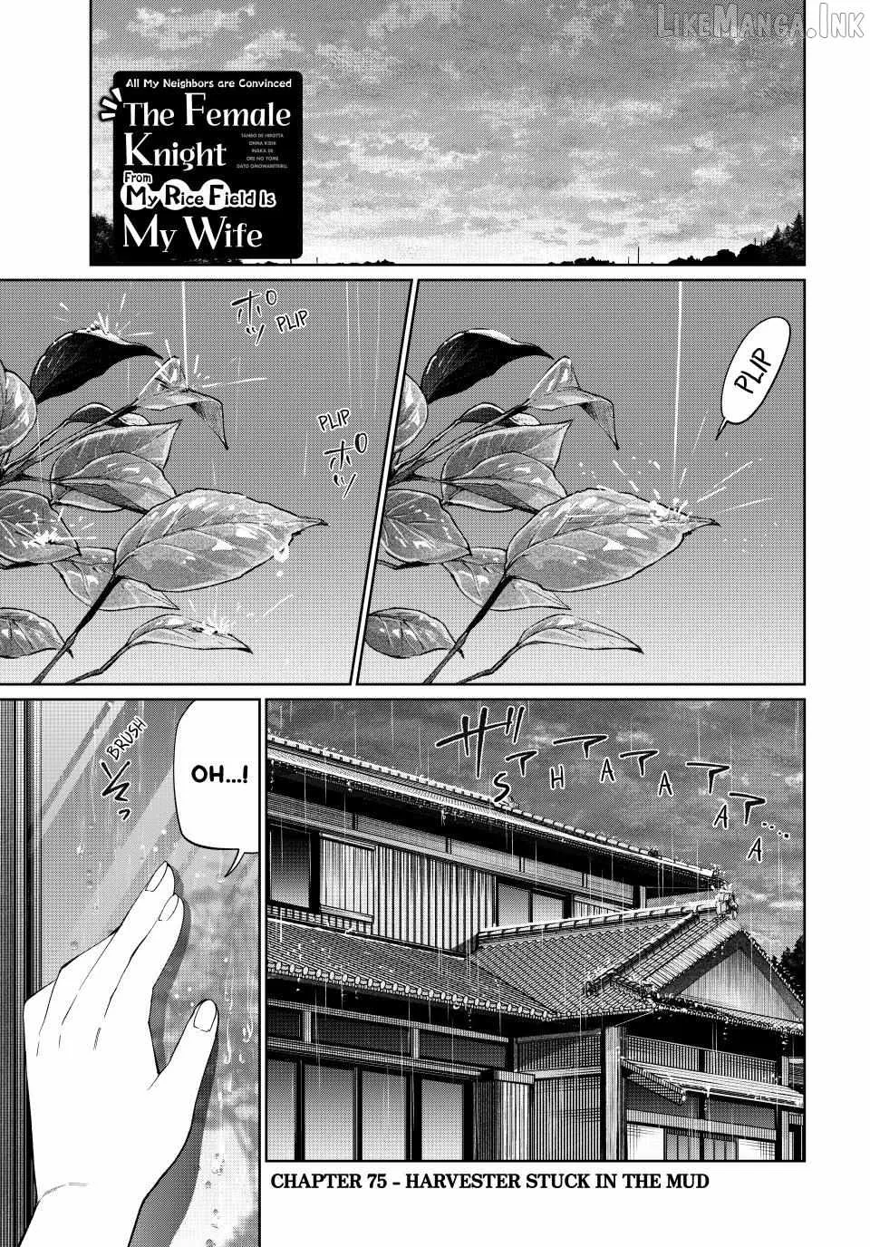 I Found a Female Knight in a Rice Field, in the Countryside They Think She’s My Wife Chapter 75 page 1