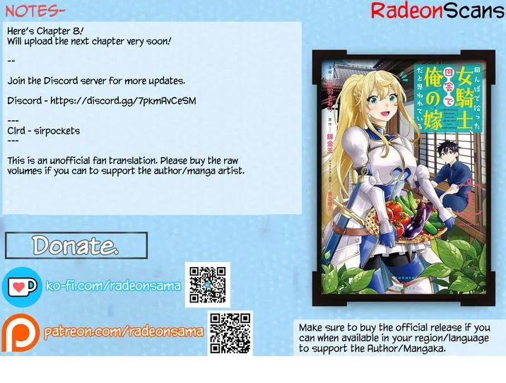 I Found a Female Knight in a Rice Field, in the Countryside They Think She’s My Wife Chapter 8 page 19