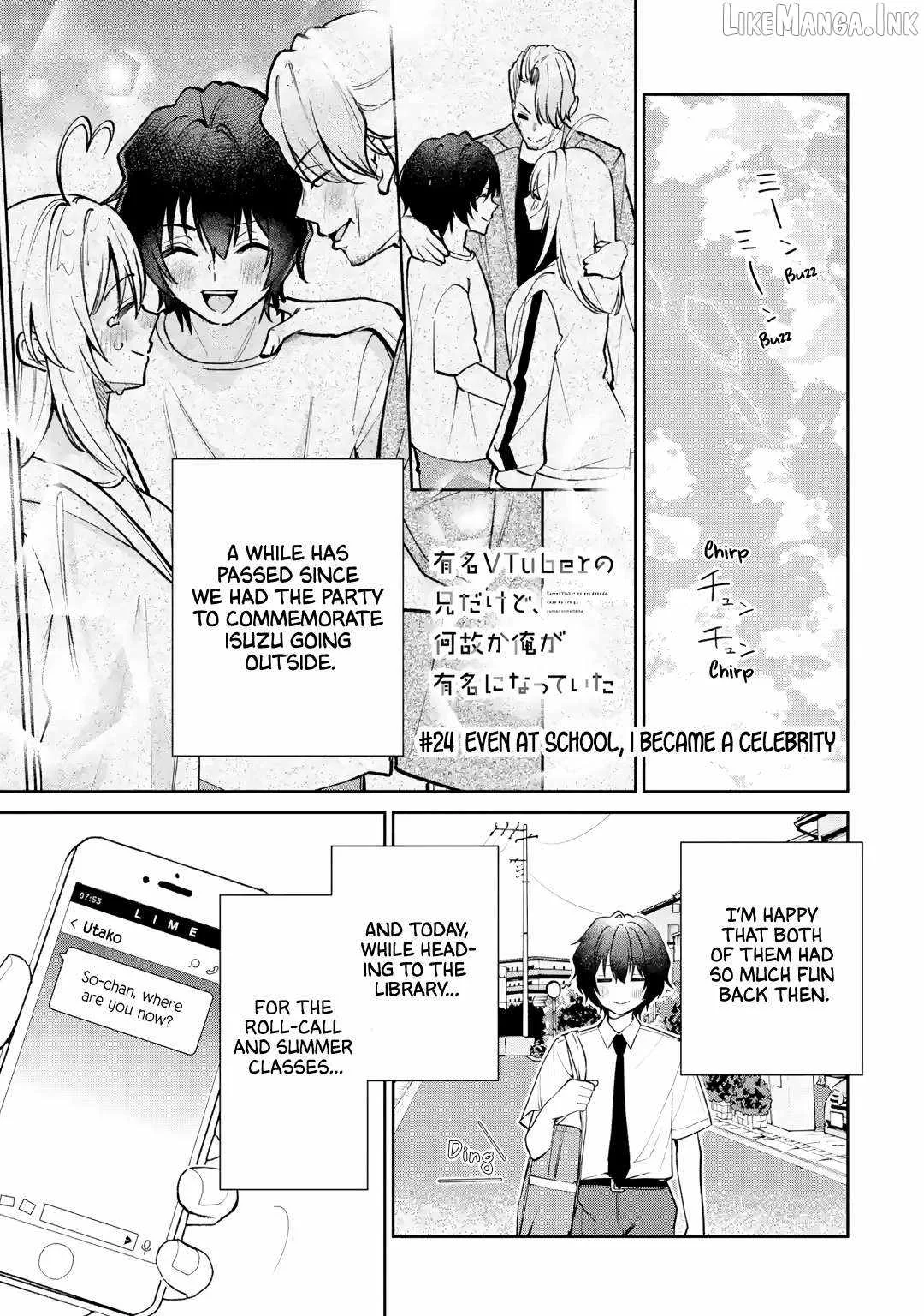 I'm the Older Brother of a Famous VTuber, But for Some Reason I Became Famous Chapter 24 page 1