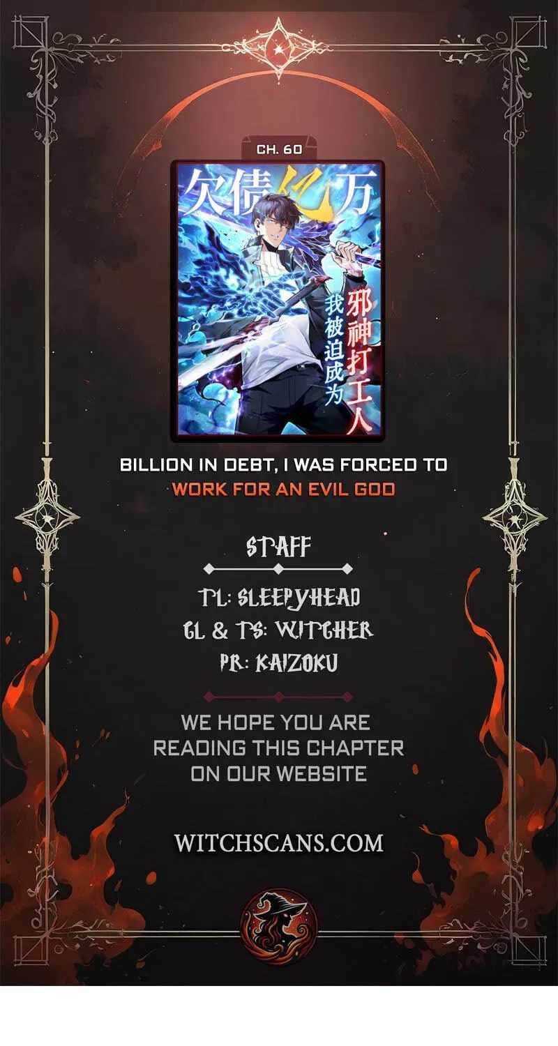 I Owe Billions in Debt, So I Was Forced to Work for an Evil God Chapter 60 page 1