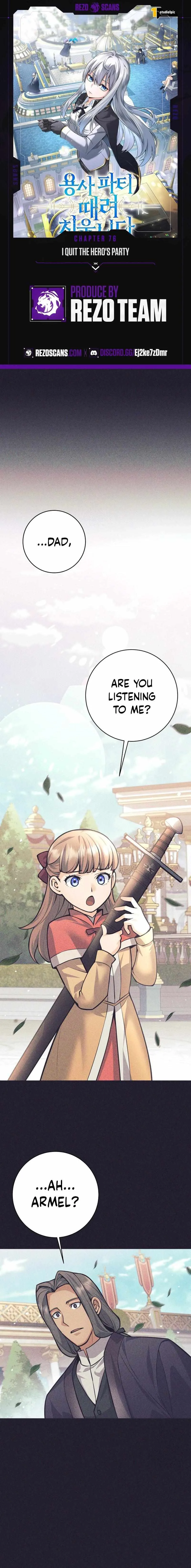 I Quit the Hero’s Party Chapter 76 page 1